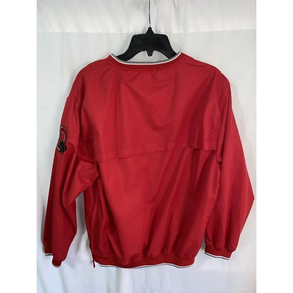 Ohio State Buckeyes Windbreaker Pullover‎ Jacket Campus Heritage Small Red